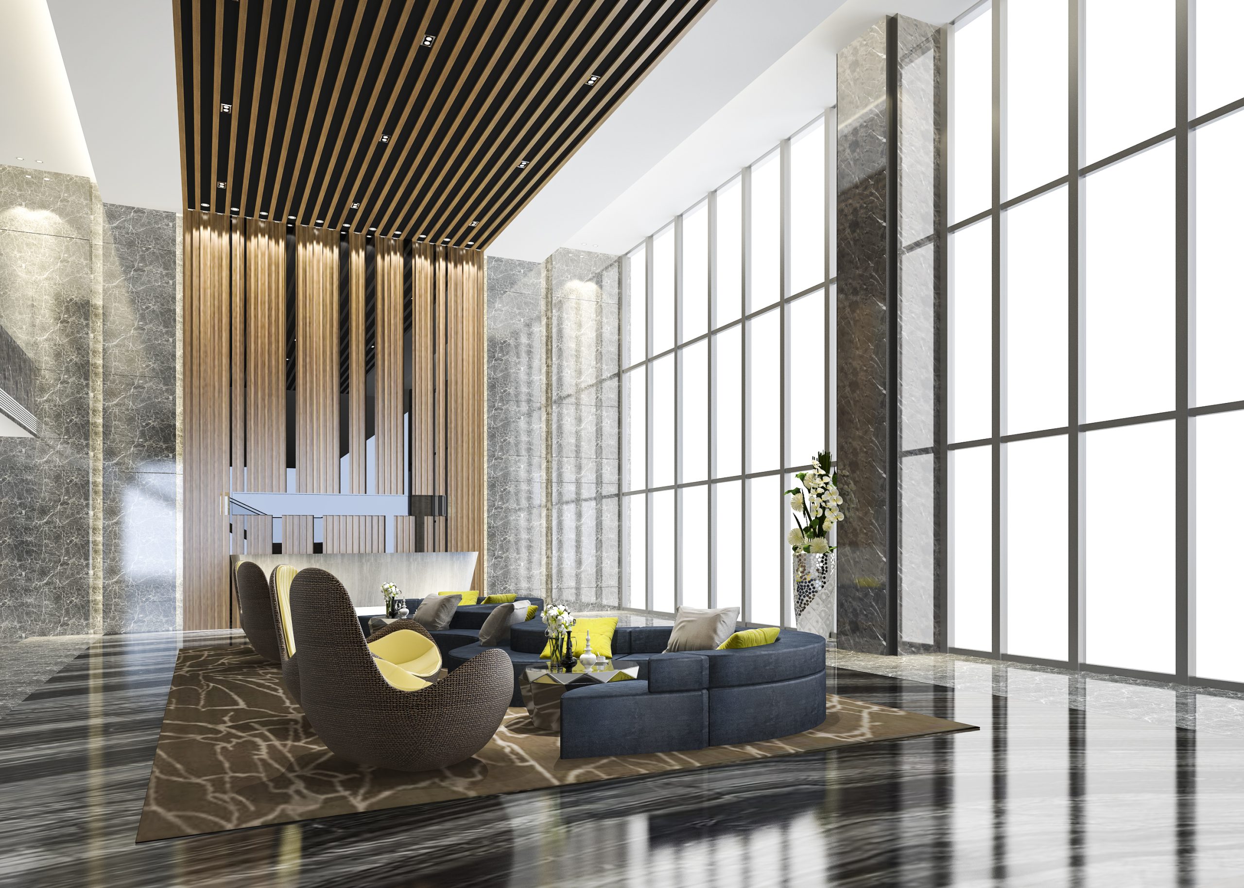 Clean commercial interior in Jeffersontown KY maintained by Red Feather Cleaning