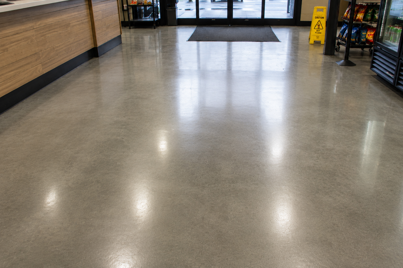 Concrete floor after industrial floor cleaning Louisville KY