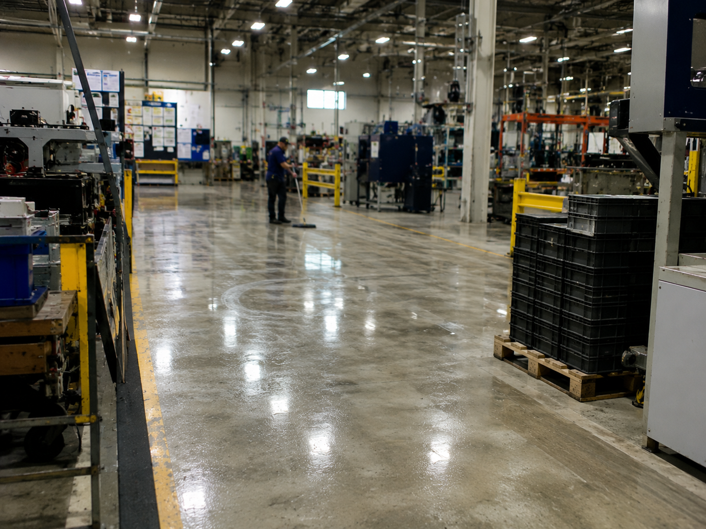 Manufacturing facility floor cleaning in Louisville KY