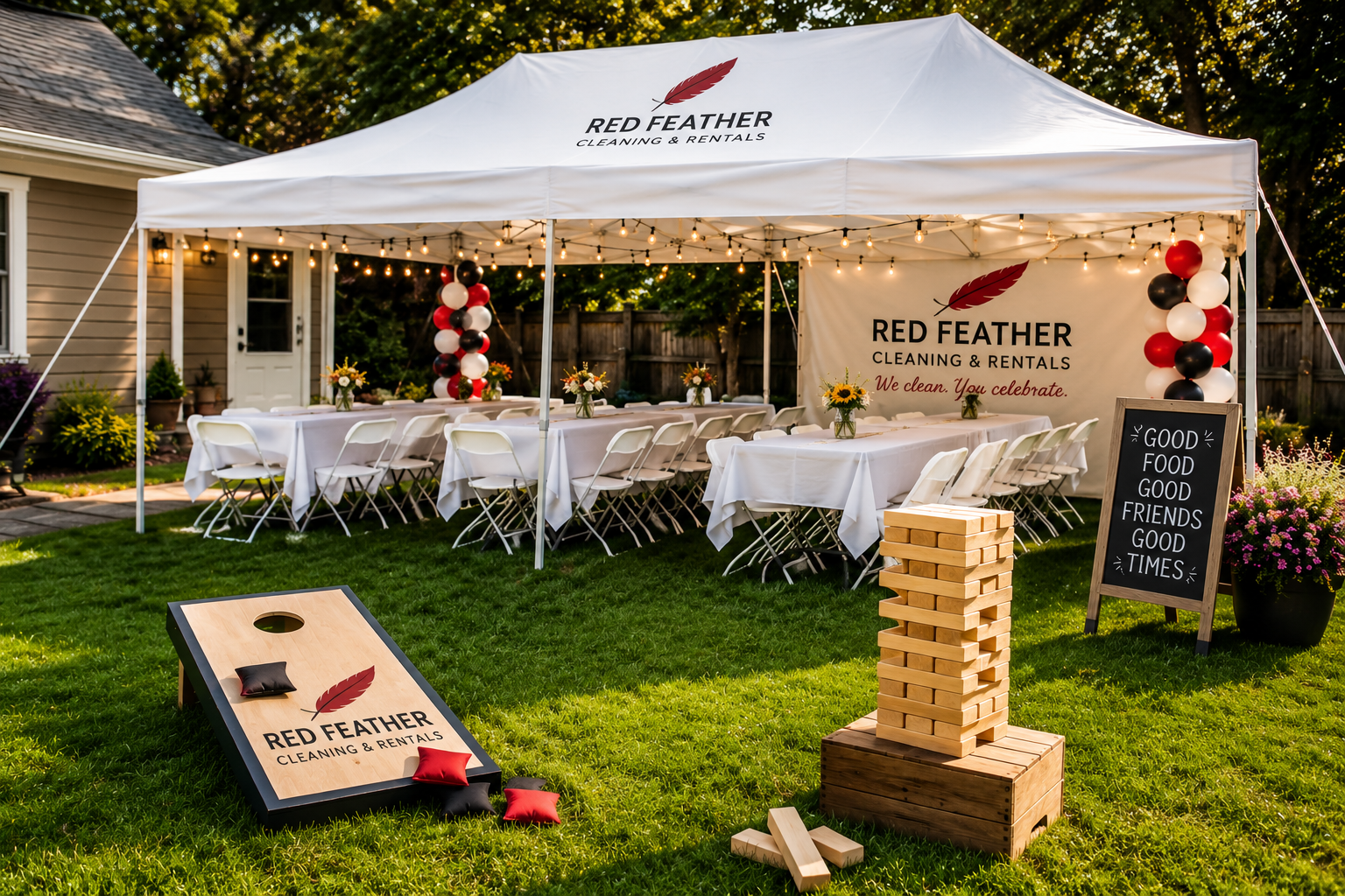 Classic party rental package in Louisville, Southern Indiana, and surrounding areas