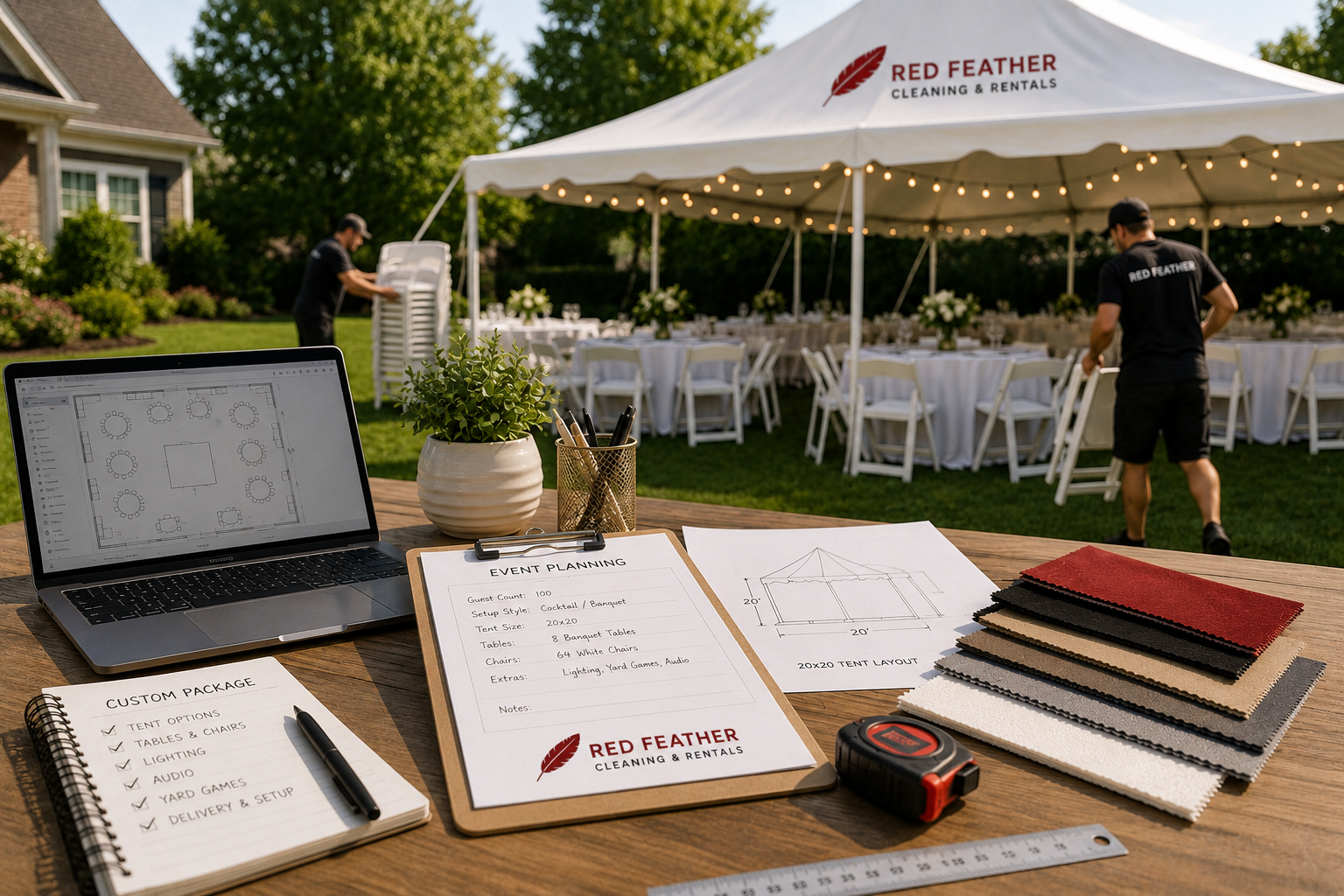 Custom event rental package in Louisville, Southern Indiana, and surrounding areas
