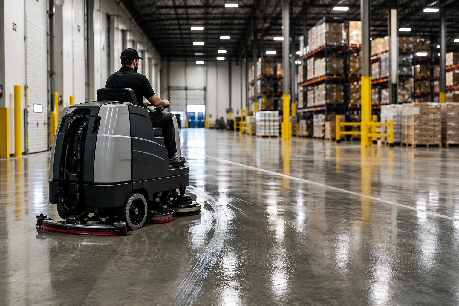 Commercial floor cleaning and machine scrubbing in Louisville KY