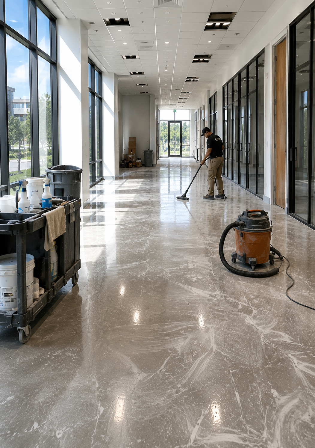 Commercial post-construction cleaning services in Louisville Kentucky