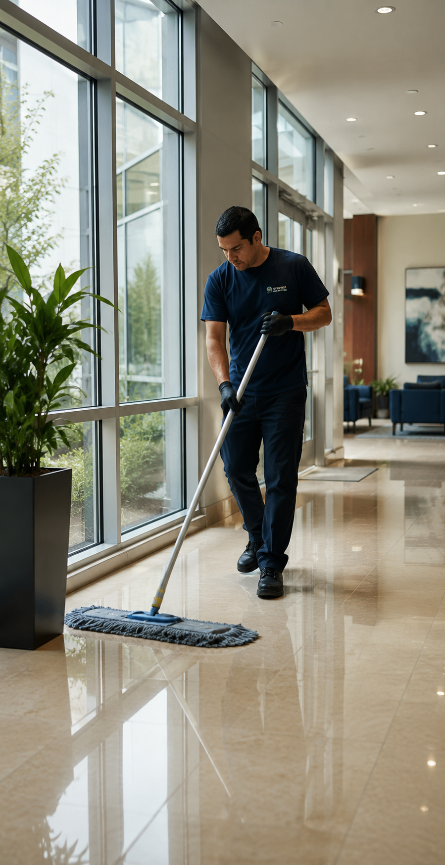 Professional janitorial services for a commercial facility in Louisville, Kentucky