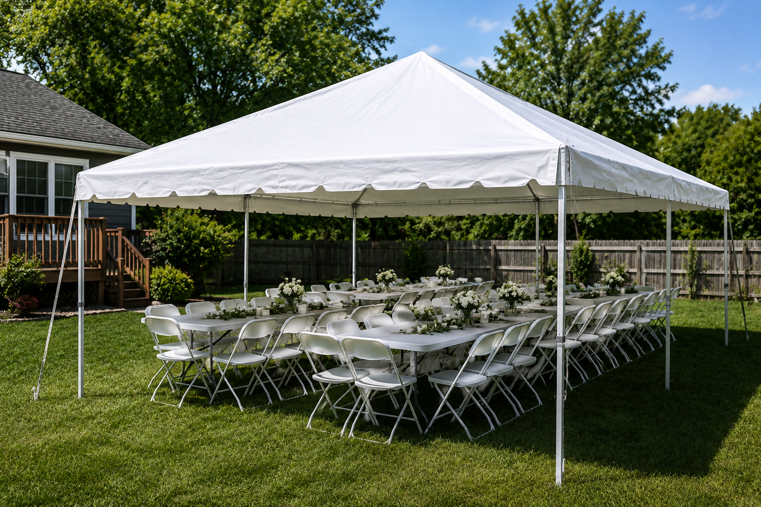 20x20 tent rentals in Louisville and Southern Indiana